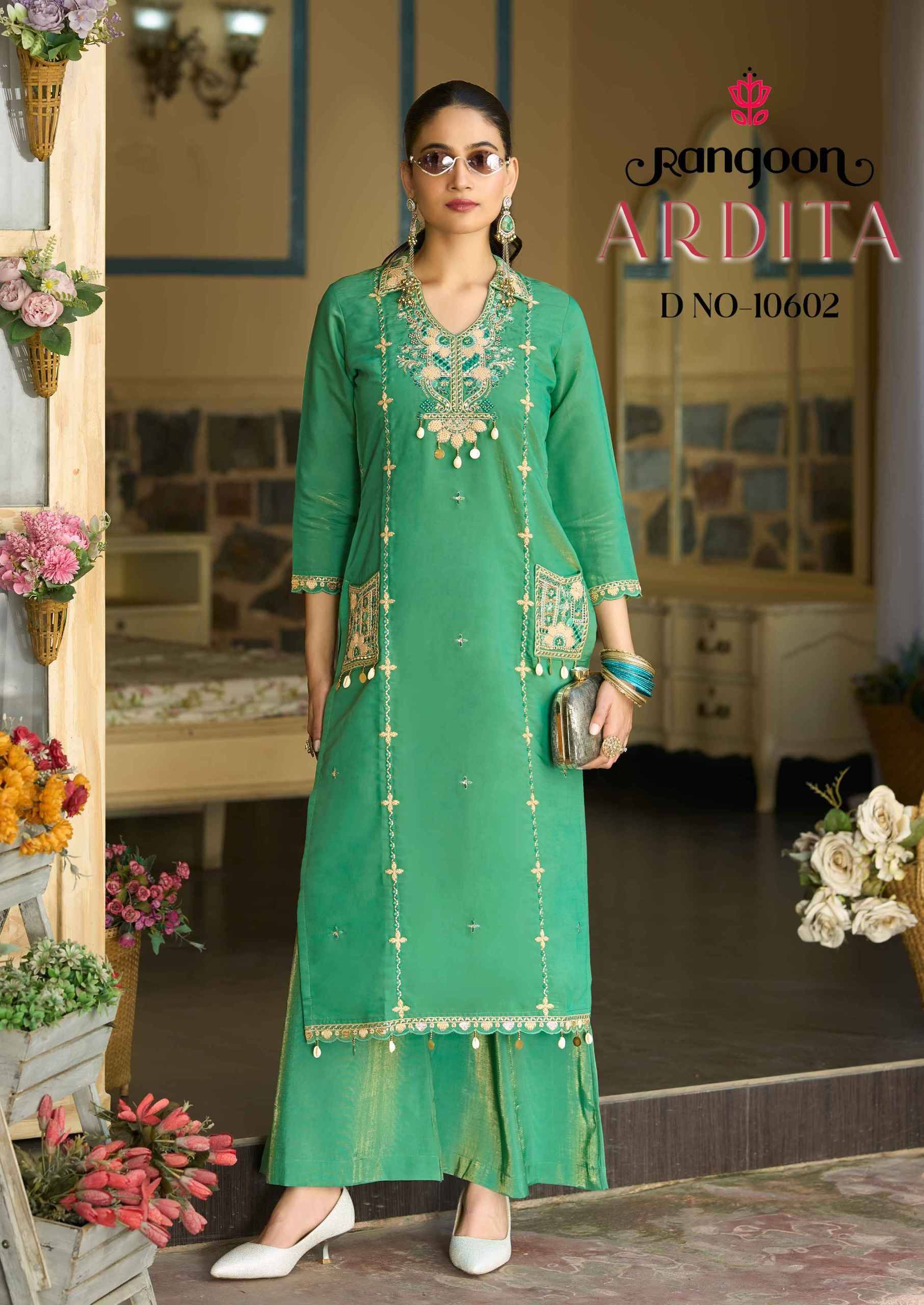 ARDITA By Rangoon 10601 to 10604 Series Beautiful Suits Colorful Stylish Fancy Casual Wear & Ethnic Wear Fancy Dresses At Wholesale Price